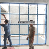 Kusen Pintu dan Jendela Alumunium merk YKK 4 Inch