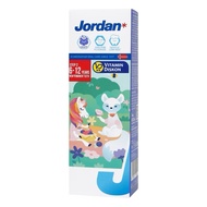 Jordan Kids Toothpaste New Permanent Teeth Step 2 (6-12 Years) 75G | Toothpaste for Children Aged 6-