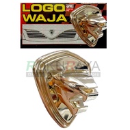 Proton Waja 1st Model (2000 - 2006) 3D Car Front Bonnet Bonet Emblem Logo Badge Gold Chrome Plated A