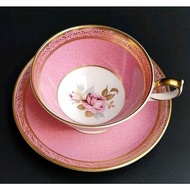 Aynsley Made in England Pink Asia Rose Athens Cup & Saucer