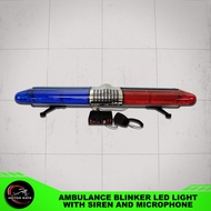 Excellabs Ambulance Blinker LED Light with Siren and Microphone / Ambulance Emergency Top Light