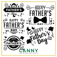 CUSTOMIZED BALLOON STICKER - HAPPY FATHERS DAY WORD A4 . A5 SIZE ( 1 PCS)