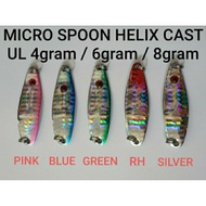 MICRO SPOON CAST UL 4gram 6gram/ 8gram/ spoon lure