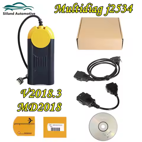 V2018.3 Multi Diag Access J2534 Diagnostic Tool Multi-Diag Interface OBD2 Device Support Multi-Langu