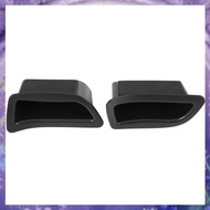 (Y W Z H)2Pcs/Set Black Front Door Handle Storage Box Container Holder Tray Car Accessories for  V40