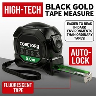 Self-Locking Steel Tape Measure Fluorescent Metric Scale Measuring Tool