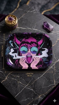 Rasta (420) Rolling Tray (Assorted Design) (Small)