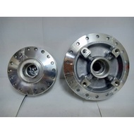Y125Z FRONT &amp; REAR HUB ASSY {CHROME} -SYS