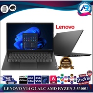 LENOVO V14 G2 ALC AMD RYZEN 3 5300U, 8GB RAM, 256GB SSD, WIFI, W CAM, 14″ LED, FULL HD, BLACK COLOR,
