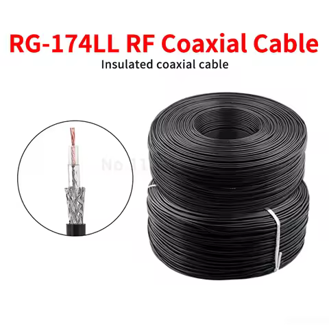(1 Pcs) RG174LL RF Coaxial Cable RG174 Ultra-Flexible Pure Copper GPS / Wi-Fi Signal Extension Cable