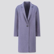 Uniqlo  藍紫色長版大衣