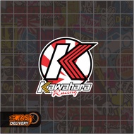 Kawahara Racing Round Sticker Size 4.6 x 4.5 Cm