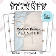 Handmade Business Planner, Printable Planner, PDF, Business Planner, Planner Book, Goodnotes, Ipad, 