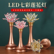 For the everlasting light, Buddha lotus lamp, Guanyin pair of crystal lamps, Buddha lamp, electronic