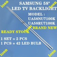 UA58NU7100K UA58RU7100K SAMSUNG 58" LED TV BACKLIGHT (LAMP TV) UA58NU7100 58NU7100K UA58RU7100 58RU7