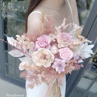 蘿莎花兒 永生捧花 溫柔氣質粉玫瑰 花束