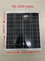 แผงโซล่าเซลล์ solar cell 12V-18v สำหรับชาร์จแบตเตอรี่ แผงโซร่าเซลล์ Solar panel Monocrystalline แผงโ