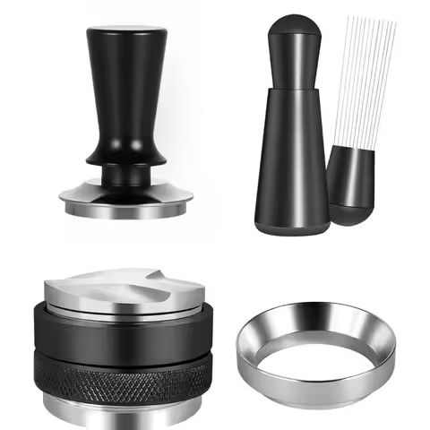 51mm 53mm 58mm Espresso Tamper Barista Coffee Tamper with Calibrated Spring Loaded Stainless Steel T