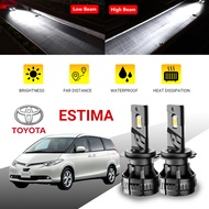 【TOYOTA】Estima 2PCS 4300K/6500K Headlight LED Replacement Car Lorry Van H4 H8/H11 HB3 9005 Hi/Lo Bea