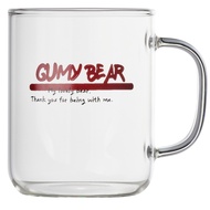 LASSIETTE GUMY BEAR Glass Mug Cup (430ml) Tableware Red