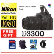 nikon d3300 kit len (used)