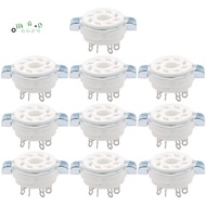 10PCS Chassis Mount 8 Pin K8A Octal Ceramic Tube Sockets for KT88 KT66 6SN7 5AR4 GZ34 5881 6V6 5U4G 