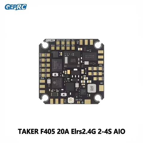 GEPRC TAKER F405 20A ELRS 2.4G 2~4S AIO Flight Controller ESC for DarkStar22 FPV Quadcopter Replacem