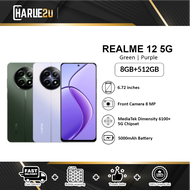 Realme 12 5G Smartphone (8GB RAM+512GB ROM) | Original Realme Malaysia