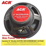 Speaker 12 Inch Woofer Acr Pro 160 Watt - Speaker Woofer Wufer 12 Inch