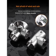 C. c. Round Pipe Connector Thickened 201 Stainless Steel 19mm25mm32mm Steel Pipe Fixing Piece Shelf 