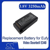 Cameron Sino Replacement Battery for Eufy  Video Doorbell E340, Fits P/N T8743