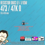 RESISTOR 0603 5% 473 / 47K OHM SMD 1608