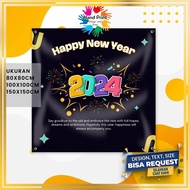 Happy New Year C 150x150CM Custom BANNER