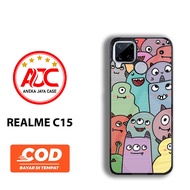 Realme C15 Doodle Case Hardcase Softcase Glossy Casing Realme C15