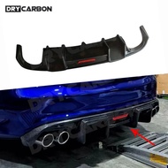 Carbon Fiber Rear Bumper Diffuser Lip With LED for Audi A5 Sline S5 Sport Coupe 2008-2016 Car Bodyki