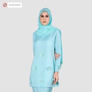 [ Baju Kurung Moden ] KURUNG ERIYCA 2021 Color BABY BLUE Material Moss Crepe