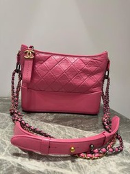 超值‼️香港專門店正單‼️Chanel pink leather Gabrielle medium bag 罕有可愛粉紅色中size手袋