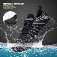 ONEMIX 2024 New Black Running Shoes for Men Waterproof Breathable Training Sneakers Male Outdoor Ant