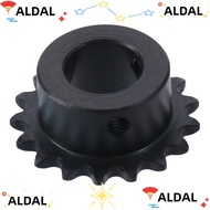 ALDAL 17 Tooth Gear, Single Strand 1/4" Pitch Black Oxide Roller Sprockets, Portable 25 Chain C45 Ca