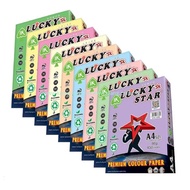 *READY STOCK* Lucky Star A4 Color Paper 80gsm 450's/Kertas Warna Lucky Star/Light Color/Dark Color