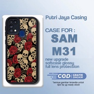Latest Samsung M31 Case Skull Casing Samsung M31 Hardcase Softcase Glossy