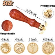 DND Wax Seal Stamp, Ideal Gift for Dungeons and Dragons/D&D Envelope Scroll. Fantasy Wax Seal Kit wi