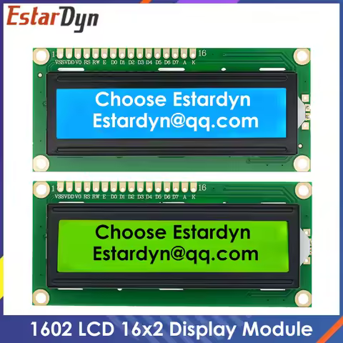 LCD1602 1602 Module Green Screen 16x2 Character LCD Display Module.1602 5V Green Screen And White co