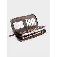 dompet kulit lelaki original beg dompet lelaki dompet lelaki kulit original Retro Men's Genuine Leat