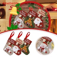 ^hibetterlife^ Christmas Candy Christmas Bag Stockings Gift Bag Small Decoration Gift Christmas Stockings Santa Hanging