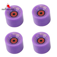 PUENTE 4Pcs Cruiser Skateboard Wheels PU Wheels Long Board Cruiser Wheels with ABCE-9 Bearings,