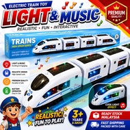 Mainan Kanak Kereta Api Bullet Train Dengan Lampu & Lagu Bullet Train With Cool Flash Light & Music