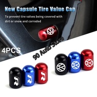 4PCS/Set New Capsule Tire Value Cap for Volkswagen VW Rline Passat POLO V-T-Cross Vento Auto New Ant