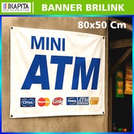 Jumbo size MINI ATM banner for shop shop brilink | Mini Atm Banner