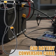 2-Core Automotive Battery Power Conversion Wire Multipurpose XT60 Male/Female To DC5.5 Charging Adap